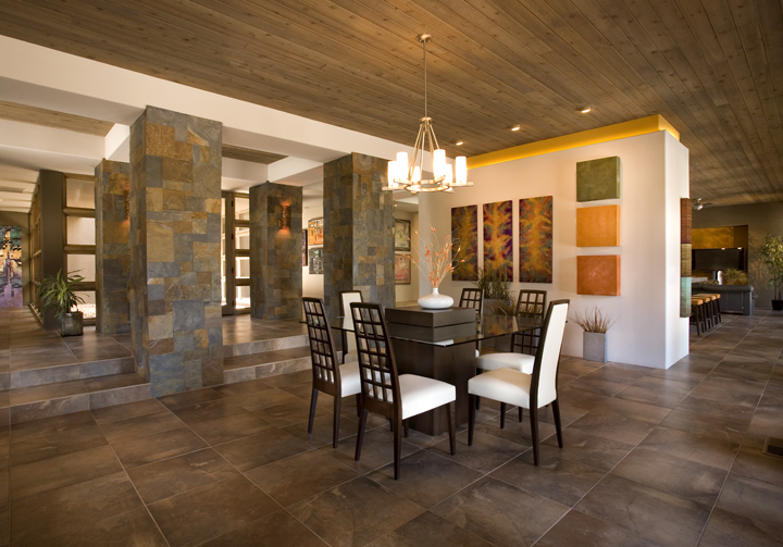 Open-plan dining area