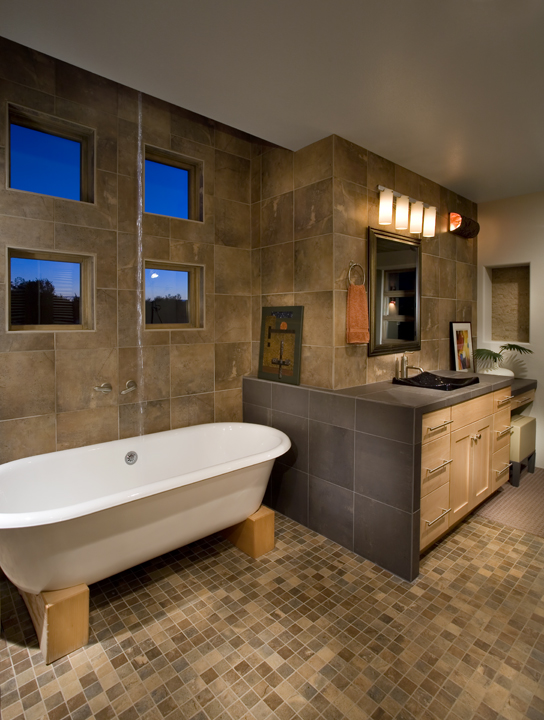 Bathroom finish work