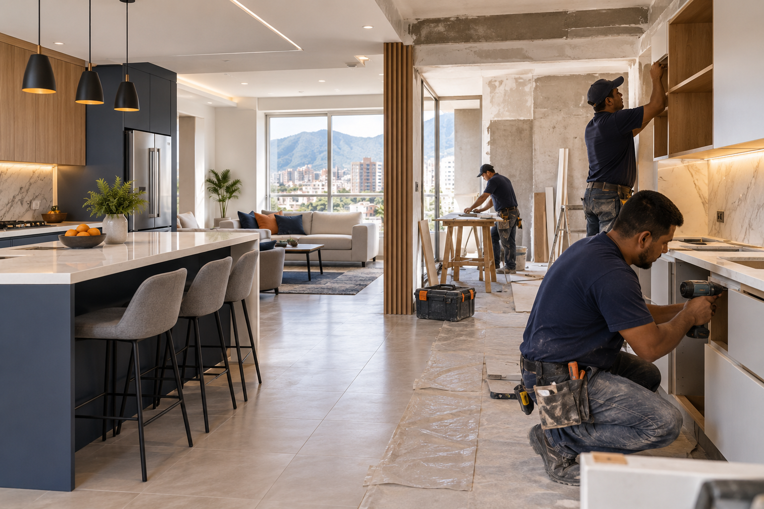 Trabajo de remodelación residencial